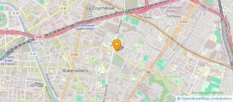 localisation de l'entreprise MONSIEUR FETHI LAZAAR à AUBERVILLIERS