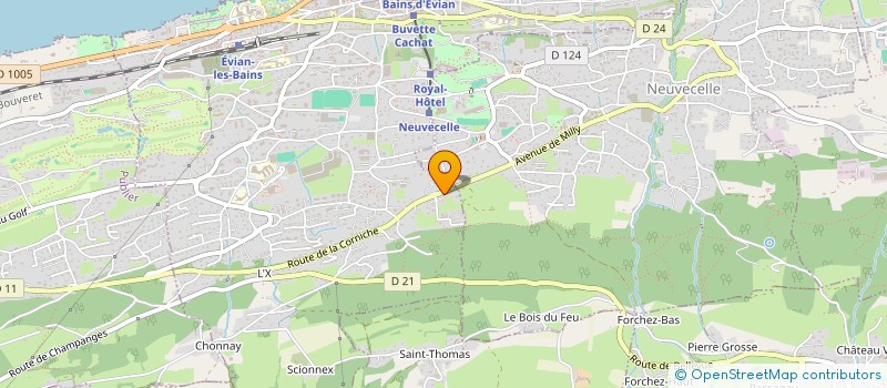 localisation de l'entreprise MONSIEUR FETHI NAAM  EVIAN-LES-BAINS