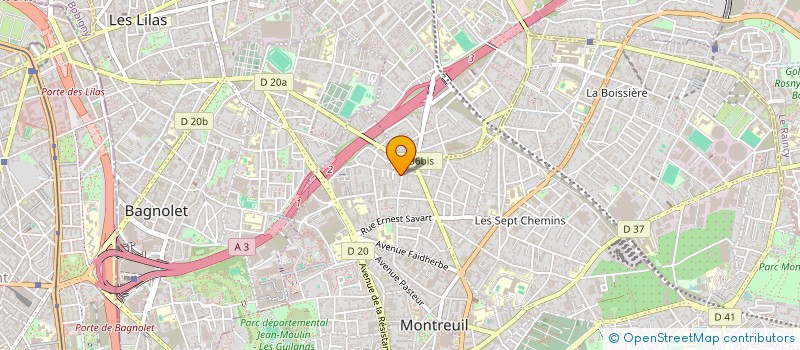localisation de l'entreprise MONSIEUR FETHI OUAGHLANI à MONTREUIL