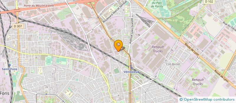 localisation de l'entreprise MONSIEUR FETHI ZEGHBA  VENISSIEUX