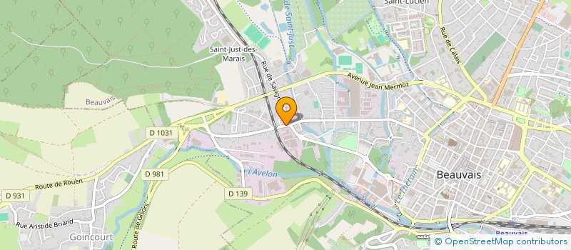 localisation de l'entreprise MONSIEUR FETTAH BENBRAHIM  BEAUVAIS