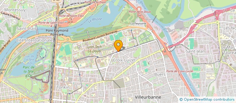 localisation de l'entreprise MONSIEUR FEUTREN THOMAS  VILLEURBANNE