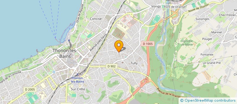 localisation de l'entreprise MONSIEUR FEYYAZ ERDEM à THONON-LES-BAINS