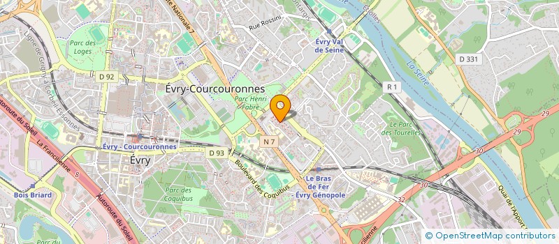 localisation de l'entreprise MONSIEUR FIACRE GOVINDIN à EVRY-COURCOURONNES