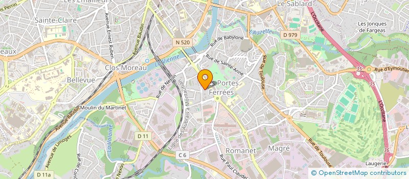 localisation de l'entreprise MONSIEUR FIACRE-MERVEILLE LOUCAS à LIMOGES
