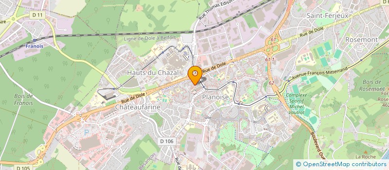 localisation de l'entreprise MONSIEUR FIDAN SOPI  BESANCON