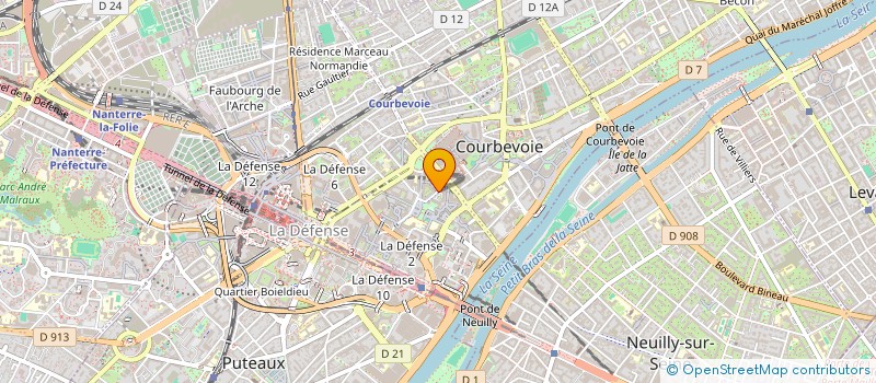 localisation de l'entreprise MONSIEUR FIDELE BITUNGURAMYE KAZARE à COURBEVOIE