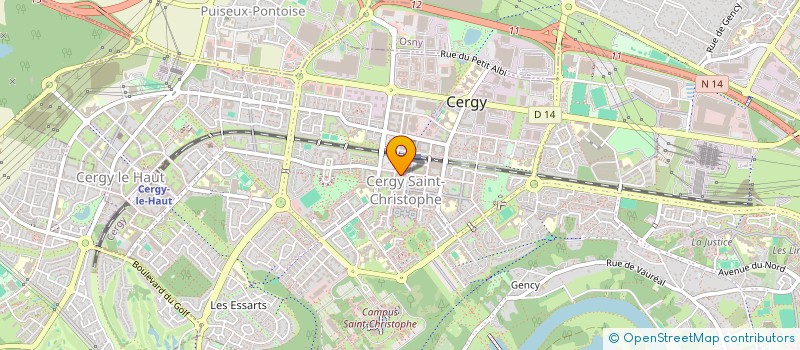 localisation de l'entreprise MONSIEUR FIDELE EBATHA FRANCK  CERGY