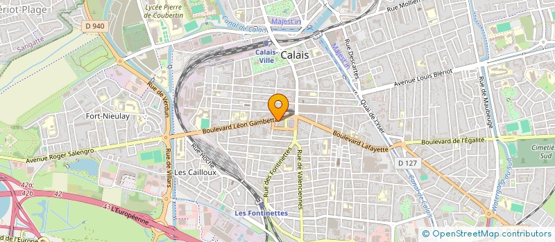 localisation de l'entreprise MONSIEUR FIDELE VOUGMO DJUA  CALAIS