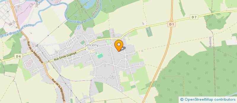 localisation de l'entreprise MONSIEUR FIDJI DESJARDIN  SINCENY