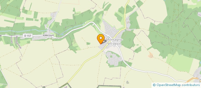 localisation de l'entreprise MONSIEUR FIDJI PIERRE  MONTAGNY-EN-VEXIN