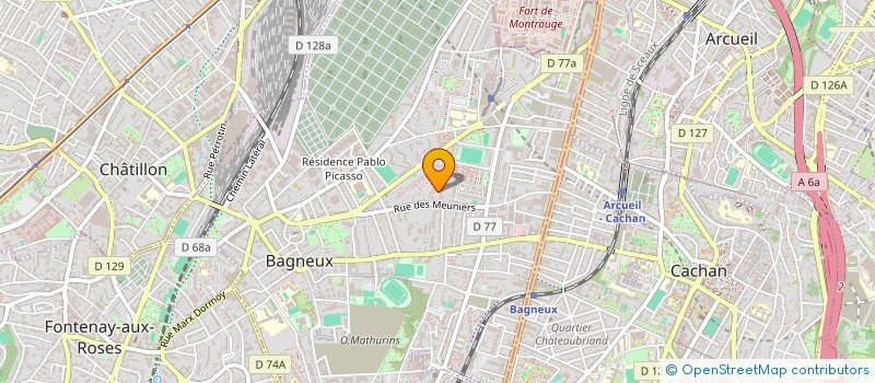 localisation de l'entreprise MONSIEUR FIDUCIA OMBOGO-ATEBA à BAGNEUX