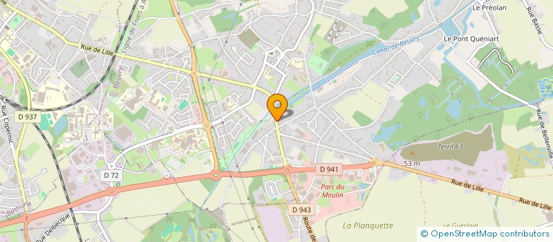 localisation de l'entreprise MONSIEUR FIKRET SINANOSKI  BEUVRY