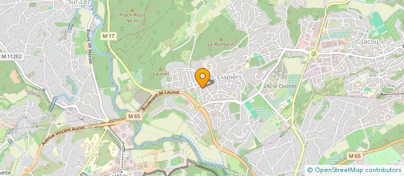 localisation de l'entreprise MONSIEUR FIKRET ZELJKOVIC  CLAPIERS