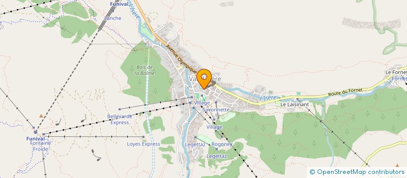 localisation de l'entreprise MONSIEUR FIKRET ZEYBEK  VAL-D'ISERE