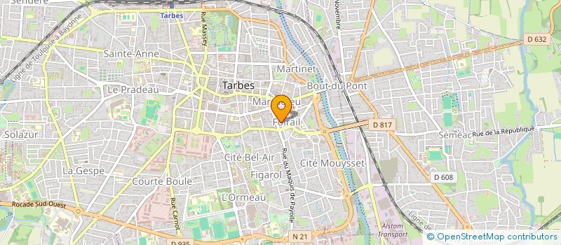 localisation de l'entreprise MONSIEUR FIKRI AZARKAN  TARBES