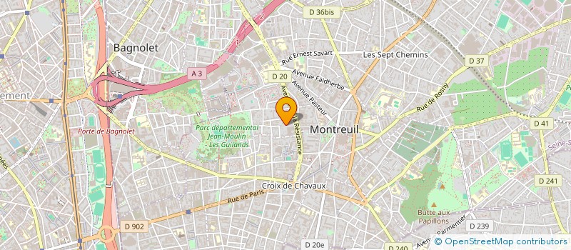 localisation de l'entreprise MONSIEUR FILIP CIKLEVSKI à MONTREUIL