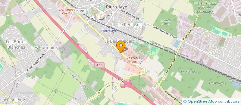 localisation de l'entreprise MONSIEUR FILIPE BOTELHO  PIERRELAYE