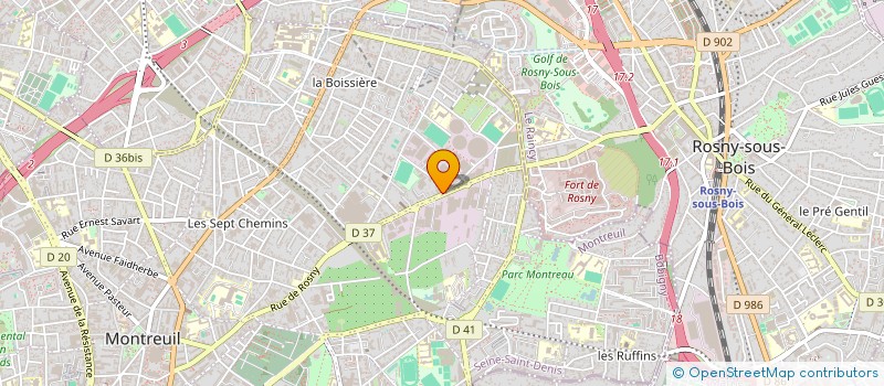 localisation de l'entreprise MONSIEUR FILIPE DA CRUZ à MONTREUIL