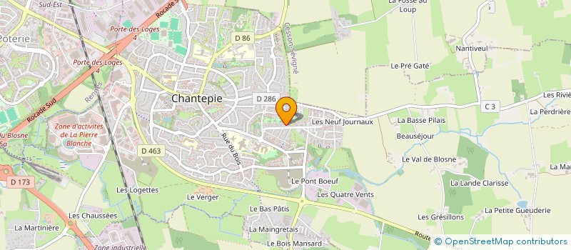 localisation de l'entreprise MONSIEUR FILIPE DA SILVA LEITAO  CHANTEPIE