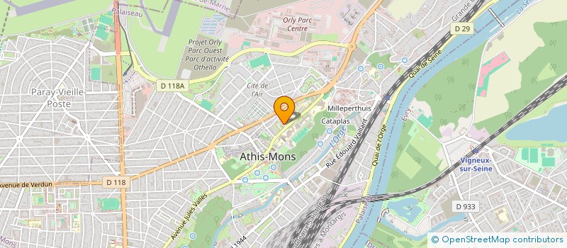 localisation de l'entreprise MONSIEUR FILIPE DE ALMEIDA à ATHIS-MONS