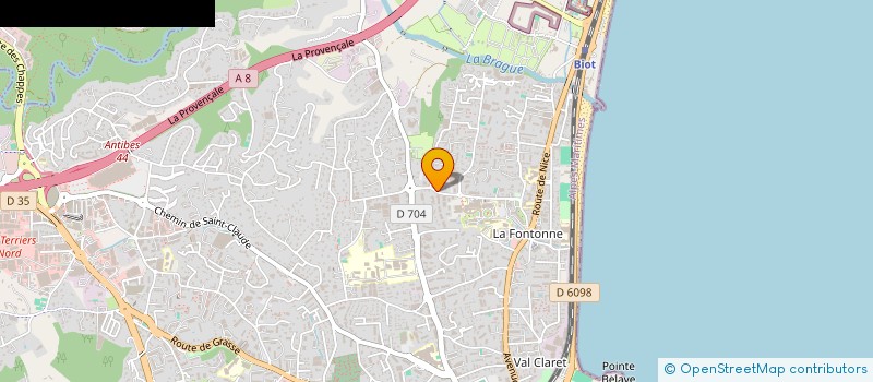 localisation de l'entreprise MONSIEUR FILIPE DOS SANTOS BENTO à VALLAURIS