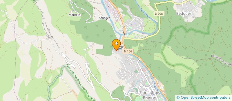 localisation de l'entreprise MONSIEUR FILIPE MOURAO GONCALVES  FLORAC TROIS RIVIERES