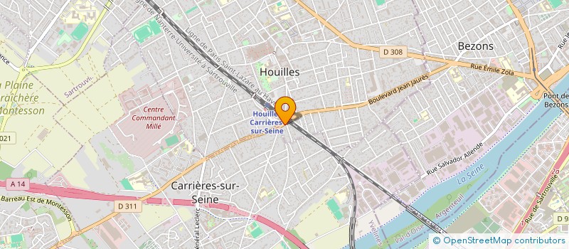 localisation de l'entreprise MONSIEUR FILIPE QUEIROS  HOUILLES