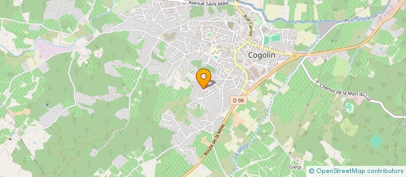 localisation de l'entreprise MONSIEUR FILIPE RIBEIRO MOURA à COGOLIN