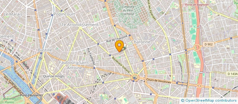 localisation de l'entreprise MONSIEUR FILIPPO MAGNANI  PARIS