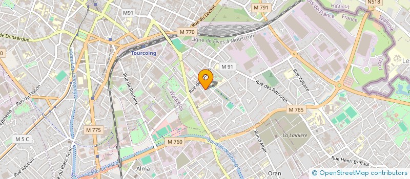 localisation de l'entreprise MONSIEUR FILIPPO MIRANDA à WATTRELOS