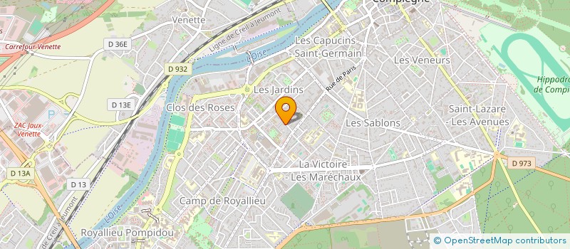 localisation de l'entreprise MONSIEUR FILISBERTO FERNANDES TAVARES  COMPIEGNE