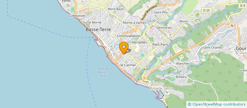 localisation de l'entreprise MONSIEUR FILS MBELE à BASSE-TERRE