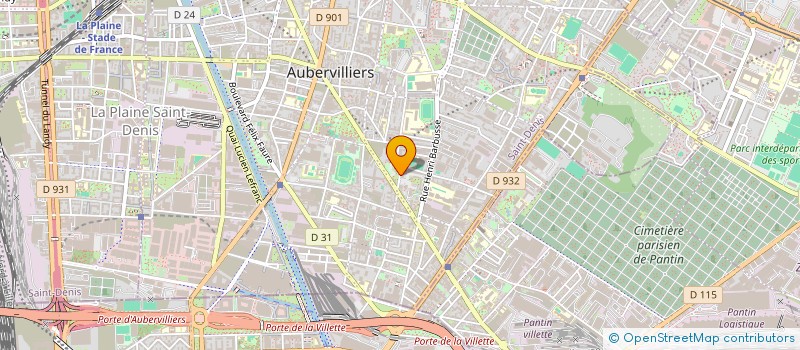 localisation de l'entreprise MONSIEUR FILY DIALLO  AUBERVILLIERS