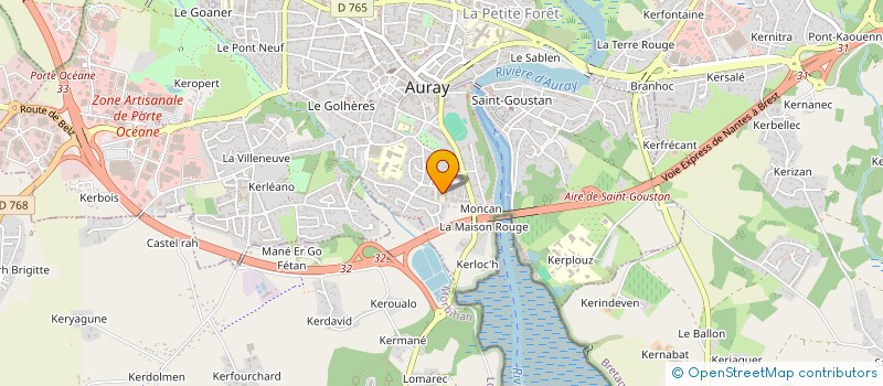 localisation de l'entreprise MONSIEUR FINBART FRANCOIS à AURAY