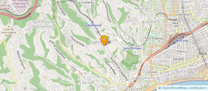 localisation de l'entreprise MONSIEUR FIRAS GUENENNA  NICE