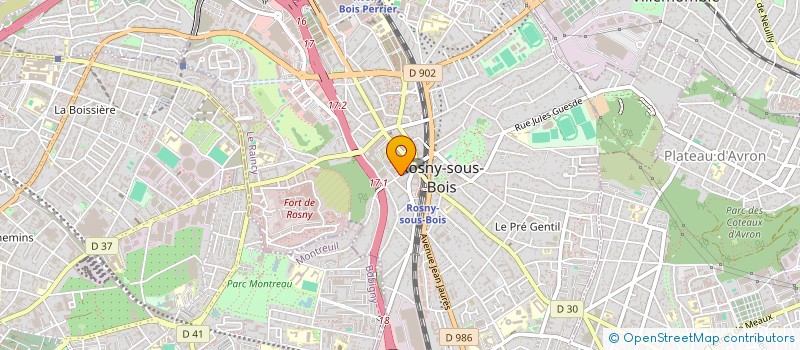 localisation de l'entreprise MONSIEUR FIRAT BOZKURT à ROSNY-SOUS-BOIS