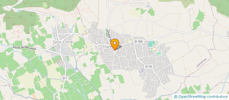 localisation de l'entreprise MONSIEUR FIRMIN JUAN  SAINT-BAUZELY