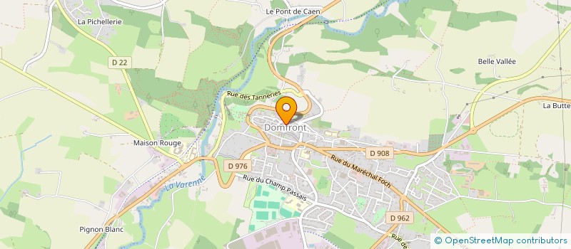localisation de l'entreprise MONSIEUR FIRMIN PRINGAULT à DOMFRONT EN POIRAIE