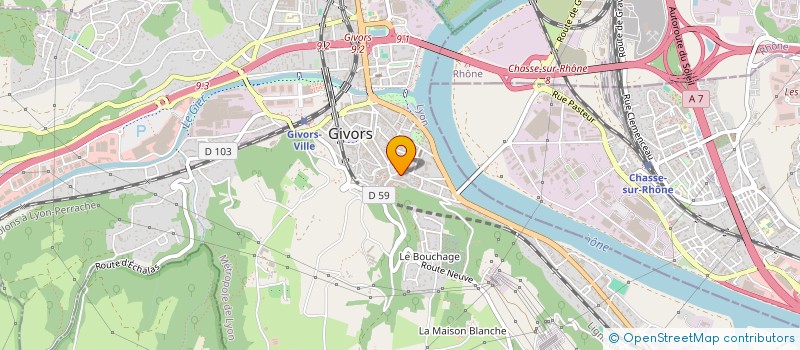 localisation de l'entreprise MONSIEUR FIRMINO LUIS COELHO à GIVORS