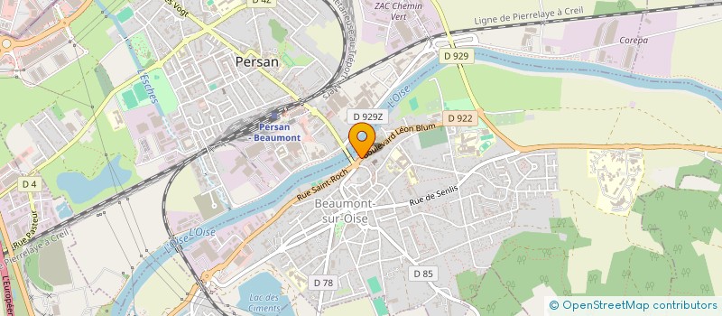 localisation de l'entreprise MONSIEUR FISTON MULOWANI BIAYI  BEAUMONT-SUR-OISE