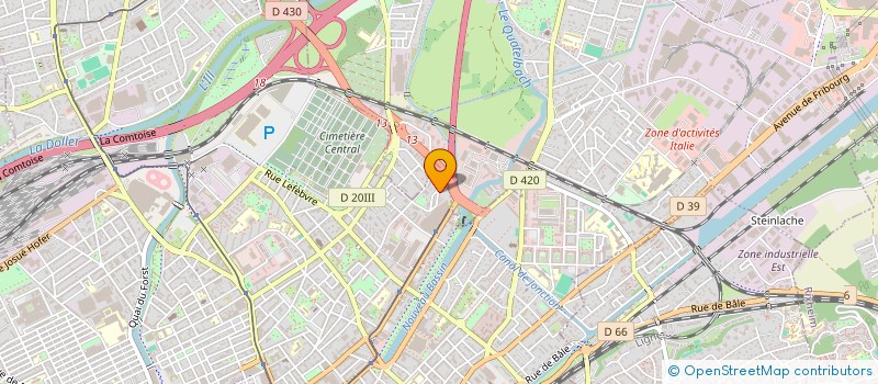 localisation de l'entreprise MONSIEUR FITIM BERISHA  MULHOUSE