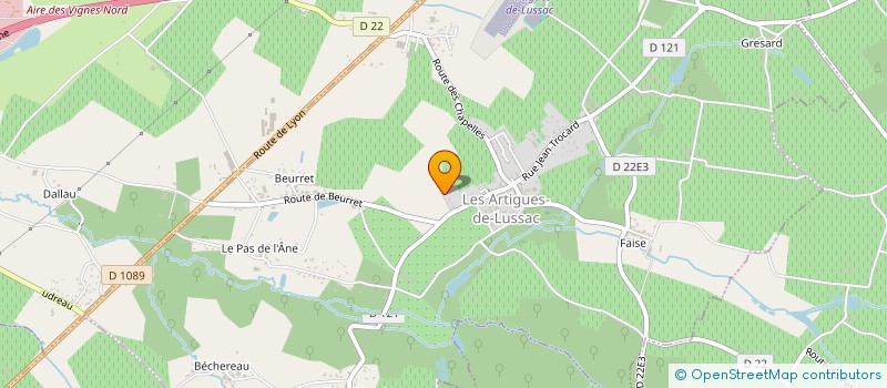 localisation de l'entreprise MONSIEUR FITZ VERAYIE à LES ARTIGUES-DE-LUSSAC