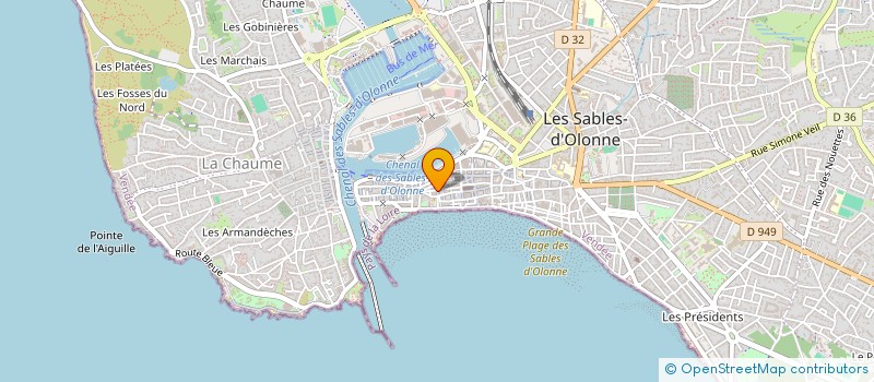 localisation de l'entreprise MONSIEUR FITZGERALD BERTRAND à LES SABLES D'OLONNE