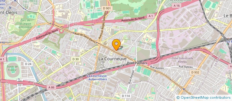 localisation de l'entreprise MONSIEUR FITZGERALD ELIE à LA COURNEUVE
