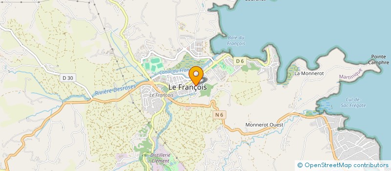 localisation de l'entreprise MONSIEUR FITZROY DEPINAY  LE FRANCOIS