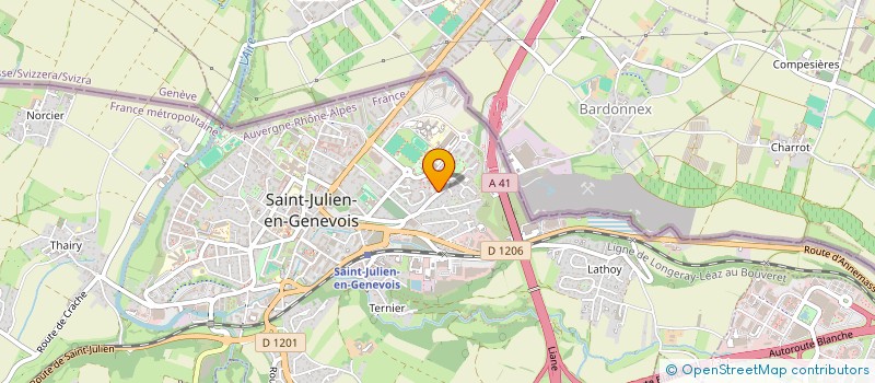 localisation de l'entreprise MONSIEUR FLAKRON FERIZI  SAINT-JULIEN-EN-GENEVOIS