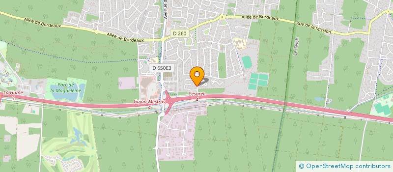 localisation de l'entreprise MONSIEUR FLAVIAN BOSCHET  GUJAN-MESTRAS
