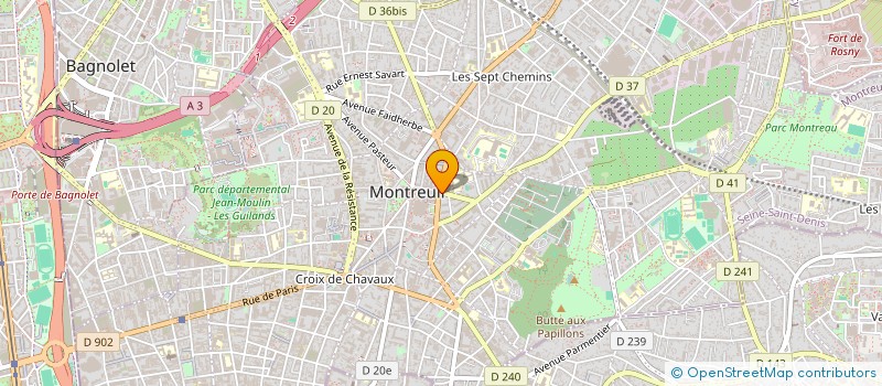 localisation de l'entreprise MONSIEUR FLAVIAN JOSEPH à MONTREUIL