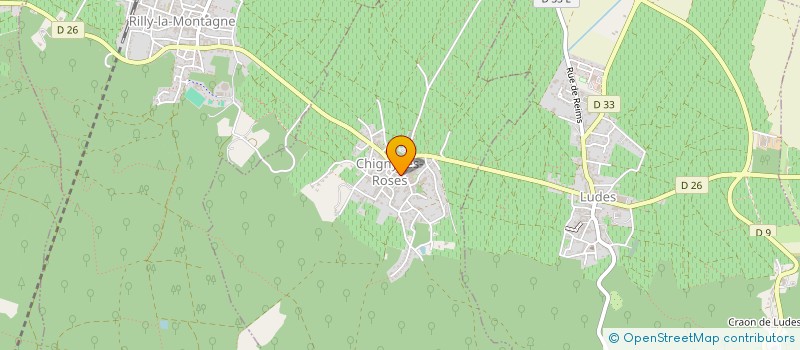 localisation de l'entreprise MONSIEUR FLAVIAN ROSIEZ  CHIGNY-LES-ROSES